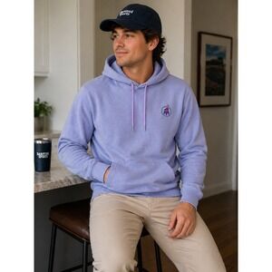 Barstool Sports "The Stoolie" Purple Tie-Dye Hoodie Men's Sweatshirt - Size M
